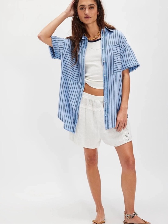 Free People Tops - Nwot Free people we the free Christopher linen shirt